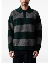 Les Deux - Gestreifter Pullover Mit Polokragen - Lyst