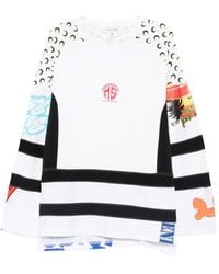 Marine Serre - Regenerated Trikot mit grafischem Print - Lyst
