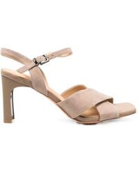 SERGIO MORETTI FIRENZE - Cross-Strap Buckle-Fastening Heeled Pumps - Lyst