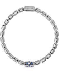 Officina Bernardi - 18kt White Gold Lumen Sapphire And Diamond Bracelet - Lyst