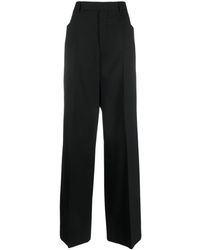 Rick Owens - Pressed-crease Concealed-fastening Tailored Trousers - Lyst