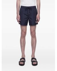 Moncler - Logo-Patch Drawstring Swim Shorts - Lyst