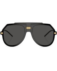 Dolce & Gabbana - Sonnenbrille Mit Oversized-Gestell - Lyst