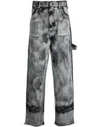 DARKPARK - High-Waist-Jeans mit Bleach-Effekt - Lyst
