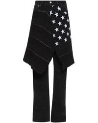 Marking Distance - Star-Print Jeans - Lyst
