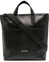 Balenciaga - Explorer Leather Tote Bag - Lyst