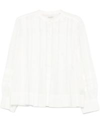 Marc O' Polo - Geplooide Button-Up Blouse - Lyst