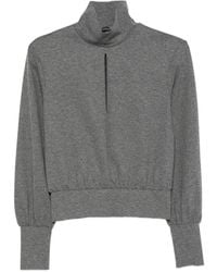 Patrizia Pepe - Cut-Out Roll-Neck Sweatshirt - Lyst