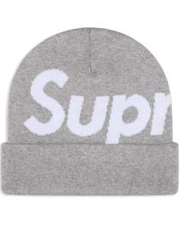 Supreme - Intarsia-Logo Beanie Hat - Lyst