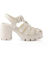 Prada - Rubber Platform Sandals - Lyst