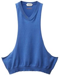 Versace - Cotton Knit Tank Top - Lyst