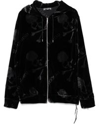 MASTERMIND WORLD - Felpa Con Stampa Skull, Cappuccio E Zip - Lyst