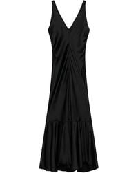 Sportmax - V-Neck Ruffled Maxi Dress - Lyst