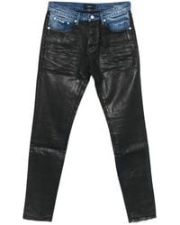 Purple Brand - Coated Raw Hem Denim - Lyst