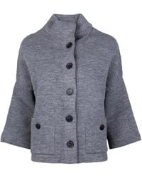 Vicario Cinque - Button-Up Knitted Cardigan - Lyst