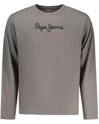 Pepe Jeans - Logo-Print Long-Sleeve Cotton T-Shirt - Lyst