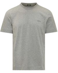ZEGNA - T-Shirt À Col Rond - Lyst
