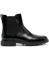 Tod's - Elasticated Leather Ankle Boots - Lyst