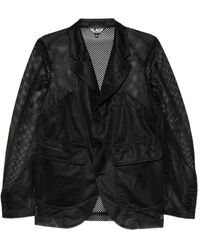 COMME DES GARÇON BLACK - Mesh Blazer - Lyst