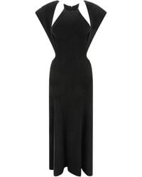 Chloé - Ribbed Cut-Out Maxi Dress - Lyst