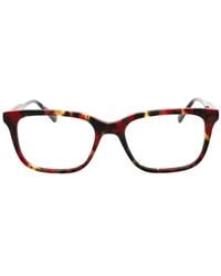 Calvin Klein - Tortoiseshell-Effect Rectangle-Frame Glasses - Lyst