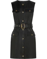Karl Lagerfeld - ベルテッド レザードレス - Lyst