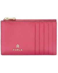 Furla - Medium Camelia Leather Card Holder - Lyst