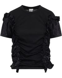 Noir Kei Ninomiya - Ruffled T-Shirt - Lyst