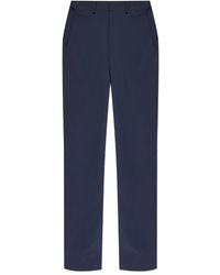 EA7 - Logo-Print Tapered Trousers - Lyst