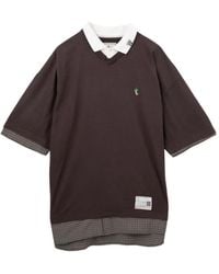 Maison Mihara Yasuhiro - Layered-Design V-Neck T-Shirt - Lyst