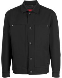 HUGO - Patch-pockets Button-down Jacket - Lyst