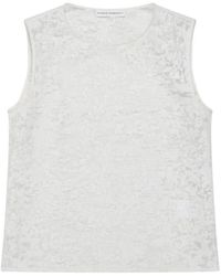 Niccolò Pasqualetti - Devoré-Effect Sleeveless Top - Lyst