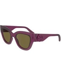Longchamp - Sonnenbrille mit Cat-Eye-Gestell - Lyst