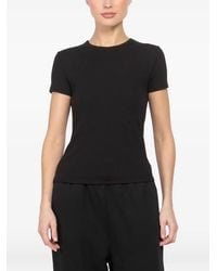 Velvet - Crew-Neck Ribbed T-Shirt - Lyst