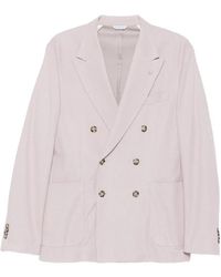 Manuel Ritz - Double-Breasted Piqué Jacket - Lyst