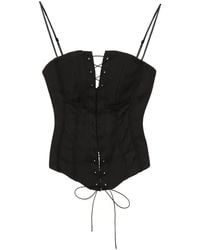 MISBHV - Lara Lace-Up Top - Lyst