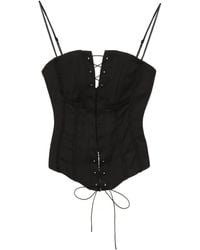 MISBHV - Lara Lace-Up Top - Lyst