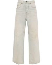 DIESEL - 2001 D-macro Mid-rise Straight-leg Jeans - Lyst