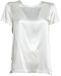 SOLOTRE - Satin-Finish T-Shirt - Lyst