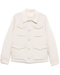 Eleventy - Corduroy-Collar Field Jacket - Lyst
