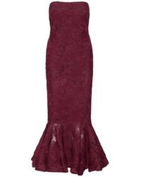 ROTATE BIRGER CHRISTENSEN - Flower Mesh Flounce Dress - Lyst