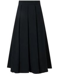 Moschino - High-Waisted Pleated Maxi Skirt - Lyst