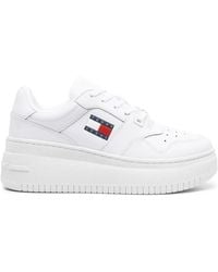 Tommy Hilfiger - Leather Cupsole Trainers - Lyst