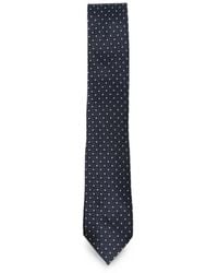 ZEGNA - Geometric-Pattern Silk Tie - Lyst