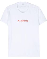 Aspesi - Slogan-print T-shirt - Lyst
