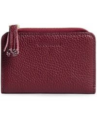 Coccinelle - Small Tassel-Detail Pebbled-Leather Wallet - Lyst