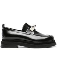 Simone Rocha - Pearl-detail Leather Loafers - Lyst