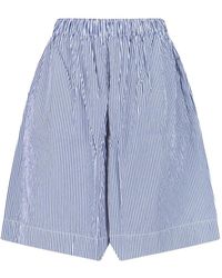 Daniela Gregis - Striped Elasticated Shorts - Lyst