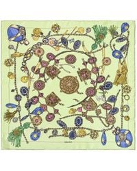 Versace - Foulard En Soie Imprimé - Lyst