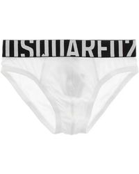 DSquared² - Logo-Band Stretch Briefs - Lyst